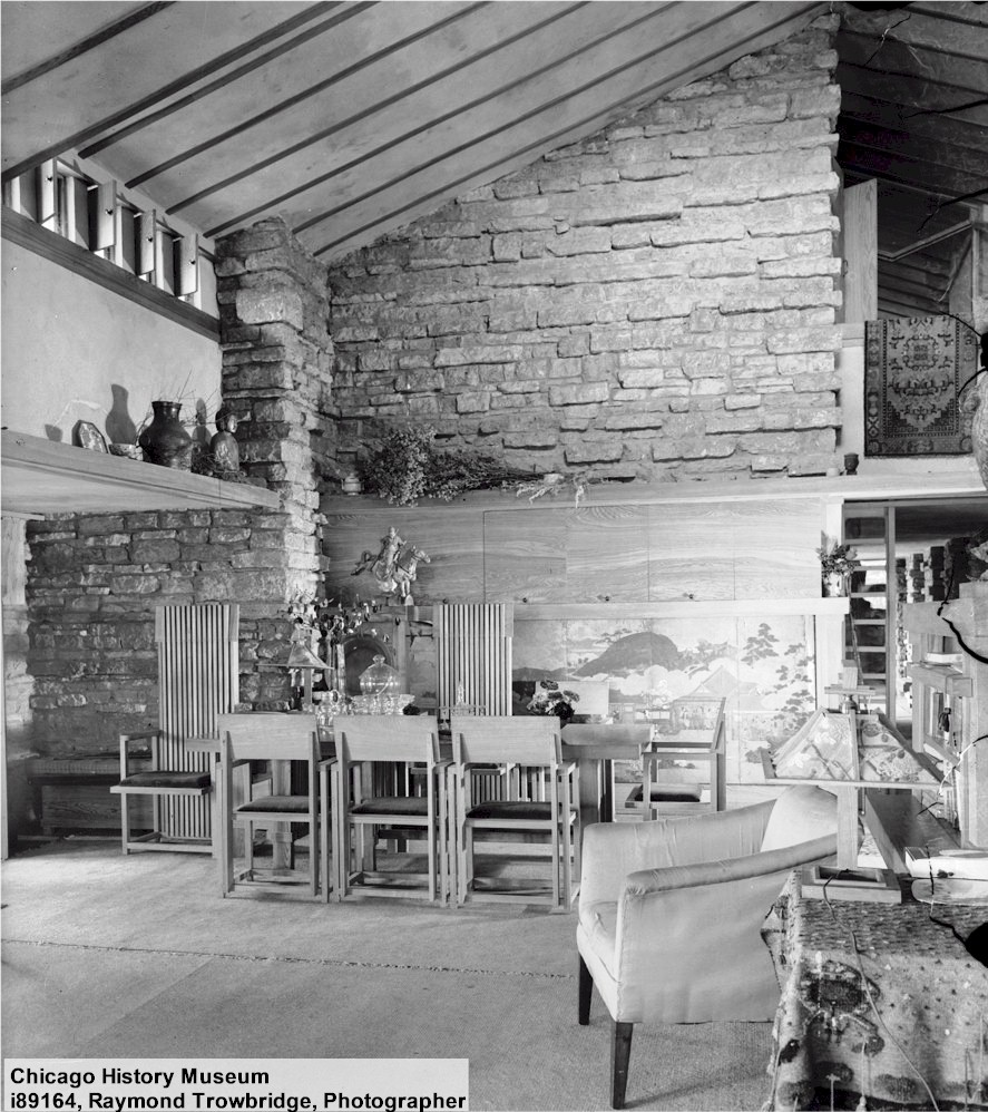 Photograph of Taliesin's living room taken in 1930 i89164, Raymond Trowbridge, Photographer