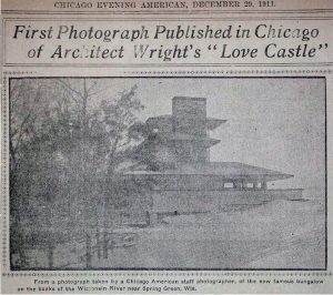 Photograph from newspaper article published 12/29/1911.
