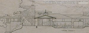 Elevation of Frank Lloyd Wright's Taliesin I.