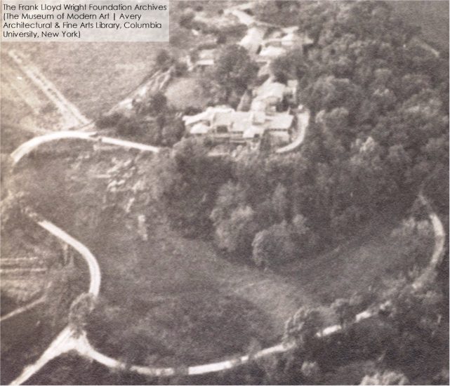 Aerial of Taliesin taken Feb. 7, 1934