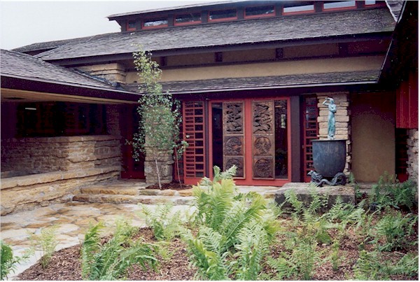 Photograph of Taliesin's Entry Foyer taken by Keiran Murphy in May 2004.