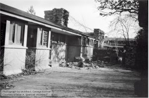 Exterior photograph taken at Taliesin in the fall of 1928.