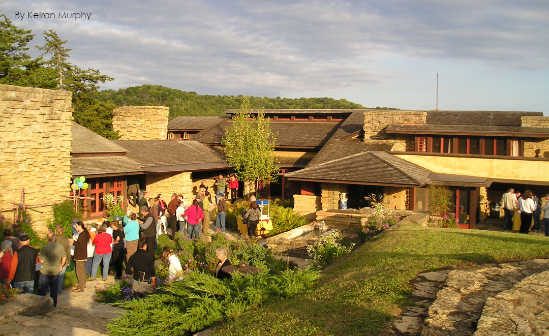 Photograph from Taliesin's Hill Crown to its Living Quarters. September 2005.