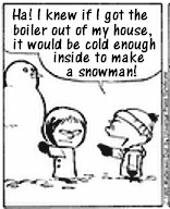 A panel from Calvin and Hobbes of Calvin laughing and pointing at his friend/rival, Susie