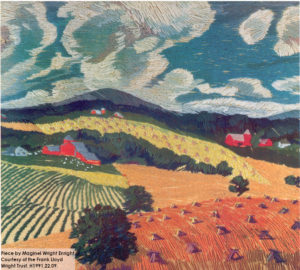 Long-pointe landscape by artist and sister of Frank Lloyd Wright, Maginel Wright Enright.