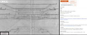 Drawings. The Frank Lloyd Wright Foundation Archives (The Museum of Modern Art | Avery Architectural and Fine Arts Library, Columbia University, New York). Rendering of the Winter Garden at Midway Gardens site by Frank Lloyd Wright.