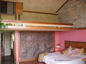 Photograph of the Guest Bedroom at Taliesin. Taken by Keiran Murphy.