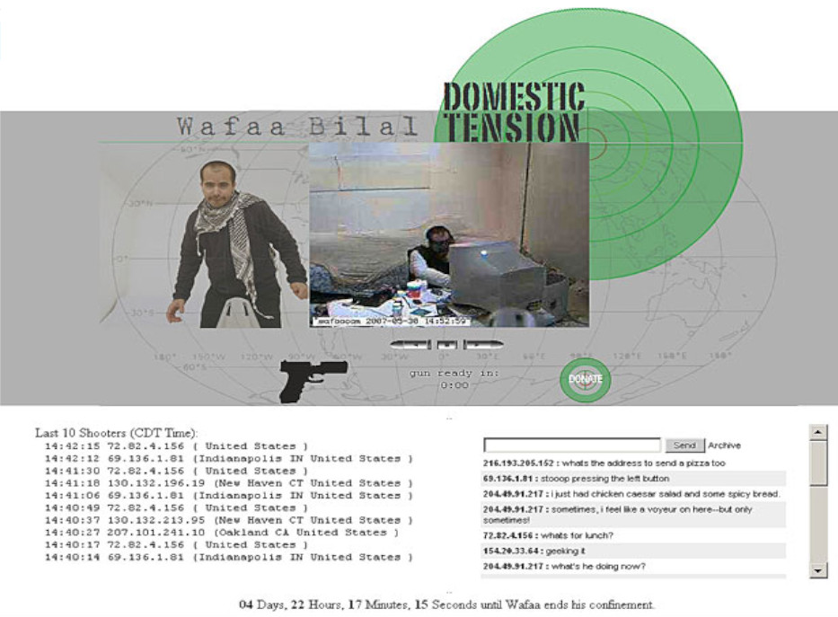 Screencapture on website page from "Domestic Tension"