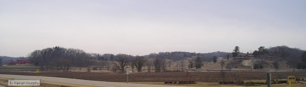 Photograph of a portion of the Taliesin estate. Taken in March 2004.