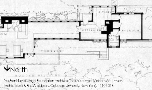 Taliesin Floor plan, The Frank Lloyd Wright Foundation Archives (The Museum of Modern Art | Avery Architectural and Fine Arts Library, Columbia University, New York), #1104.013