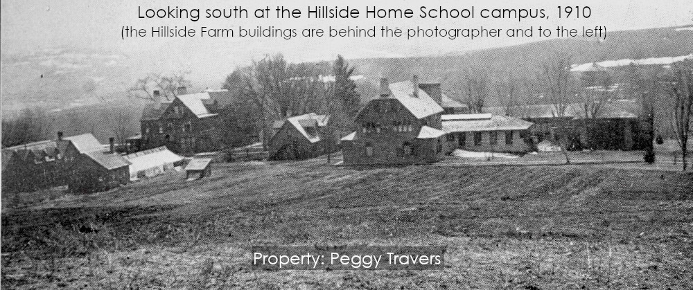 Campus of the Hillside Home School in Wisconsin in 1910. From collection of Peggy Traverse.
